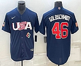 Men's USA Baseball #46 Paul Goldschmidt 2023 Navy World Baseball Classic Stitched Jerseys,baseball caps,new era cap wholesale,wholesale hats